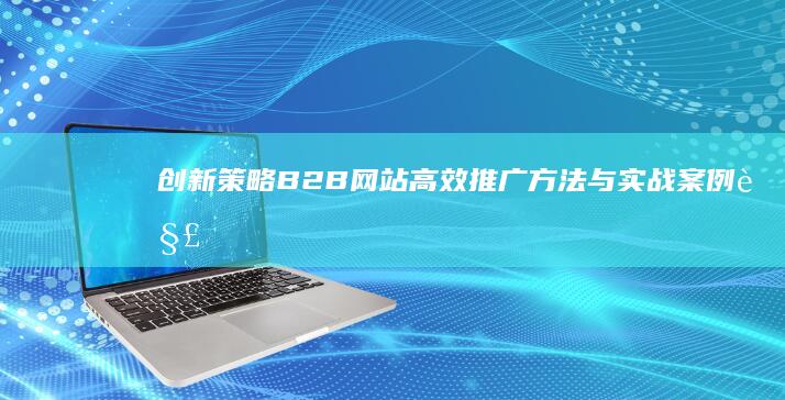 创新策略：B2B网站高效推广方法与实战案例解析